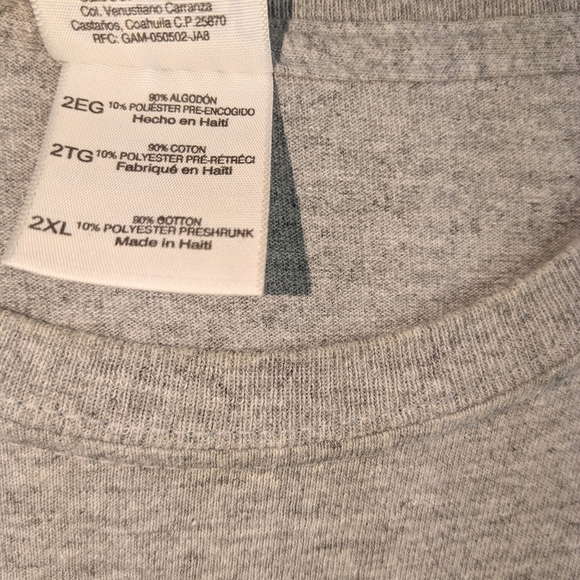 Gildan Crestliner Logo Men's T-shirt Gray 2XL - Picture 5 of 9